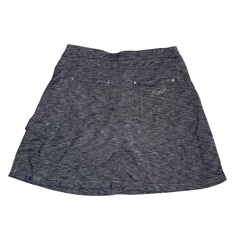 KUHL Mova Skort Women XS Gray Excellent Heathered Hiking Cargo Pocket